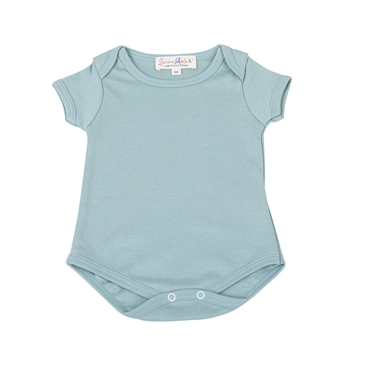 Luna & Arlo Basics Short Sleeve Bodysuit - Moss