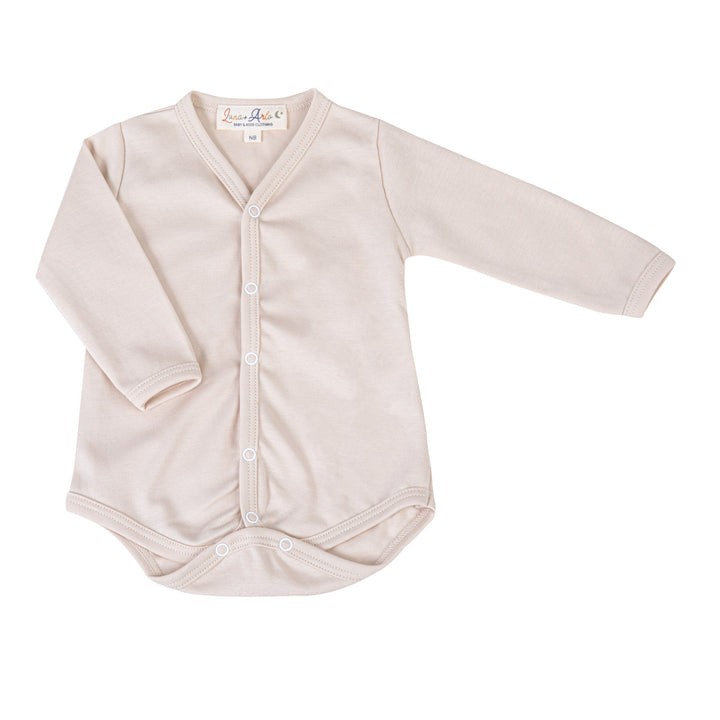 Luna & Arlo Basics Long Sleeve Bodysuit - Driftwood