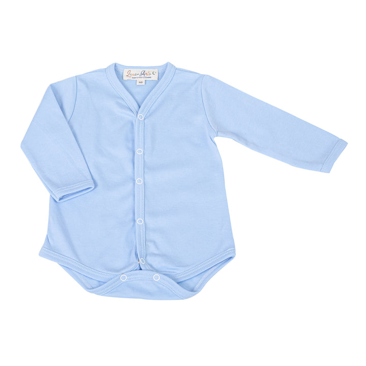 Luna & Arlo Basics Long Sleeve Bodysuit - Sky