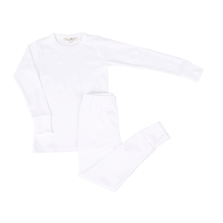 Luna & Arlo Basics Long Pajamas - Ivory