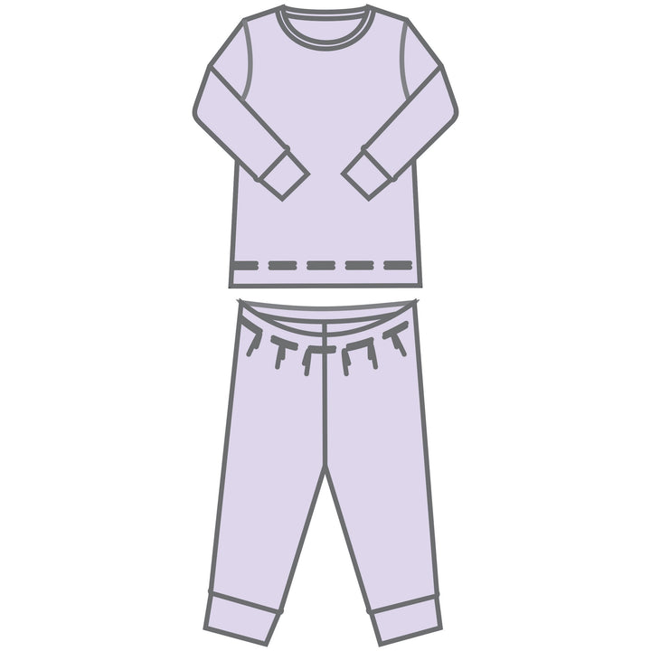 Luna & Arlo Basics Long Pajamas - Wisteria