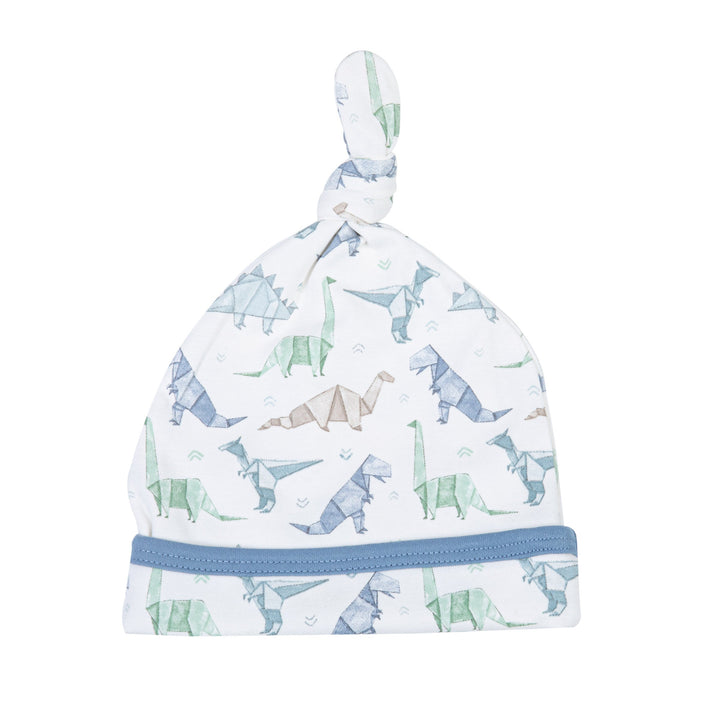 Origami Dinos Print Hat - Blue