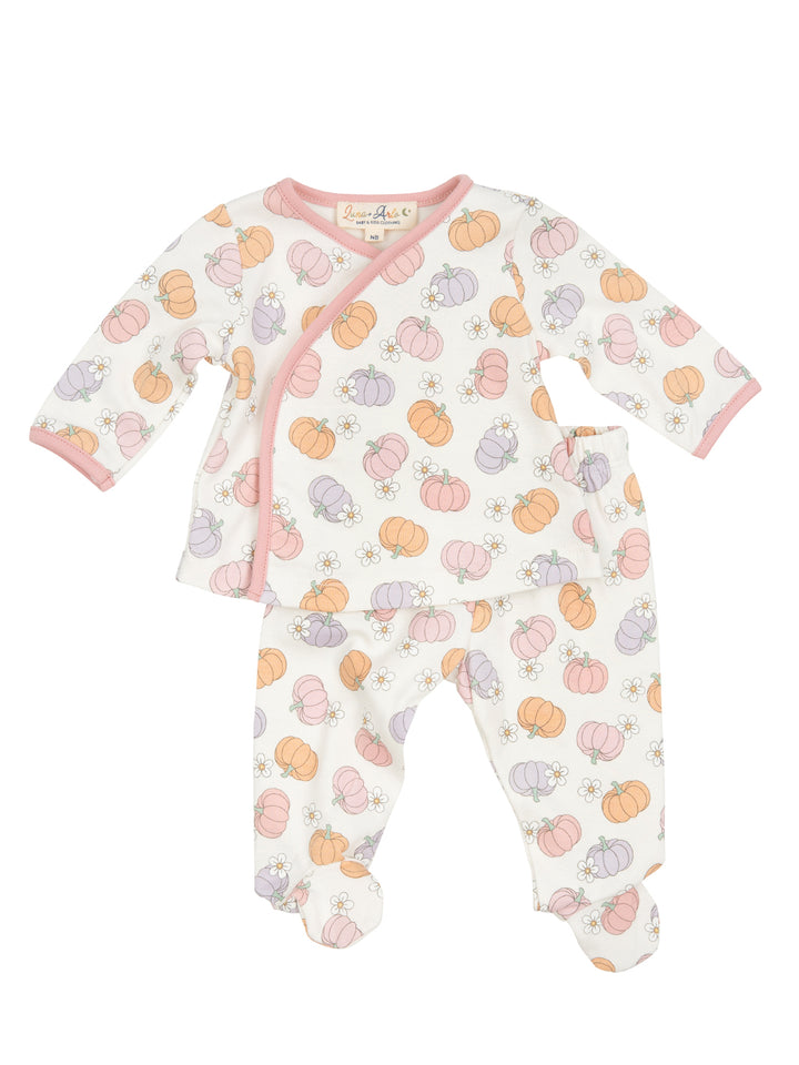 Pumpkin Patch Dreams Kimono Footed Pant Set