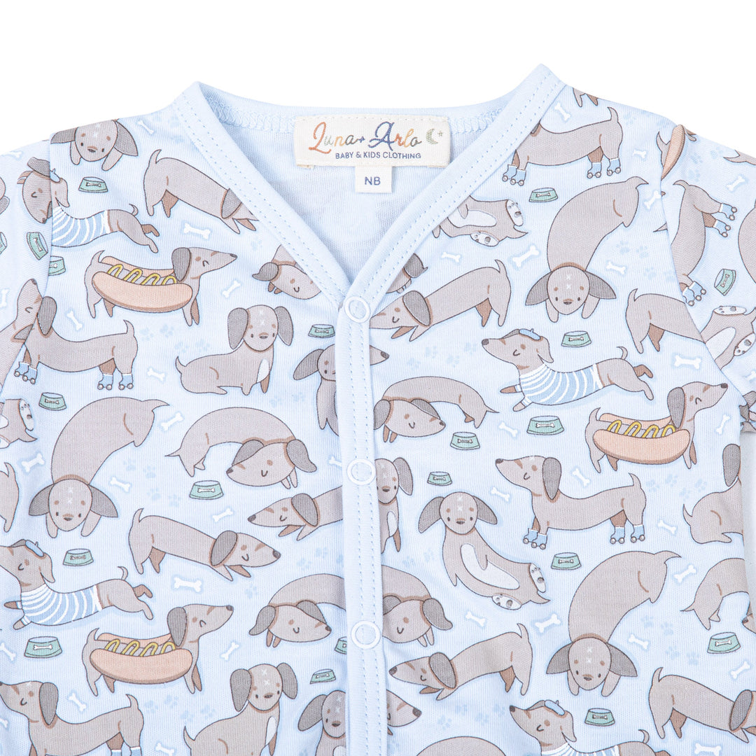 Dachshund Bodysuit - Blue