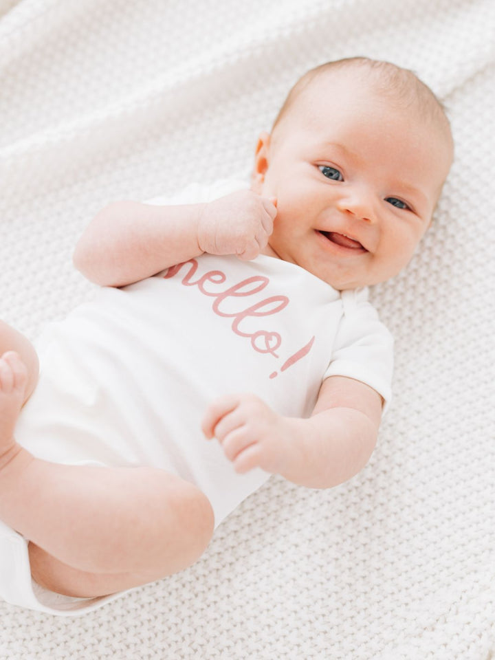 Hello! Bodysuit - Dusty Rose