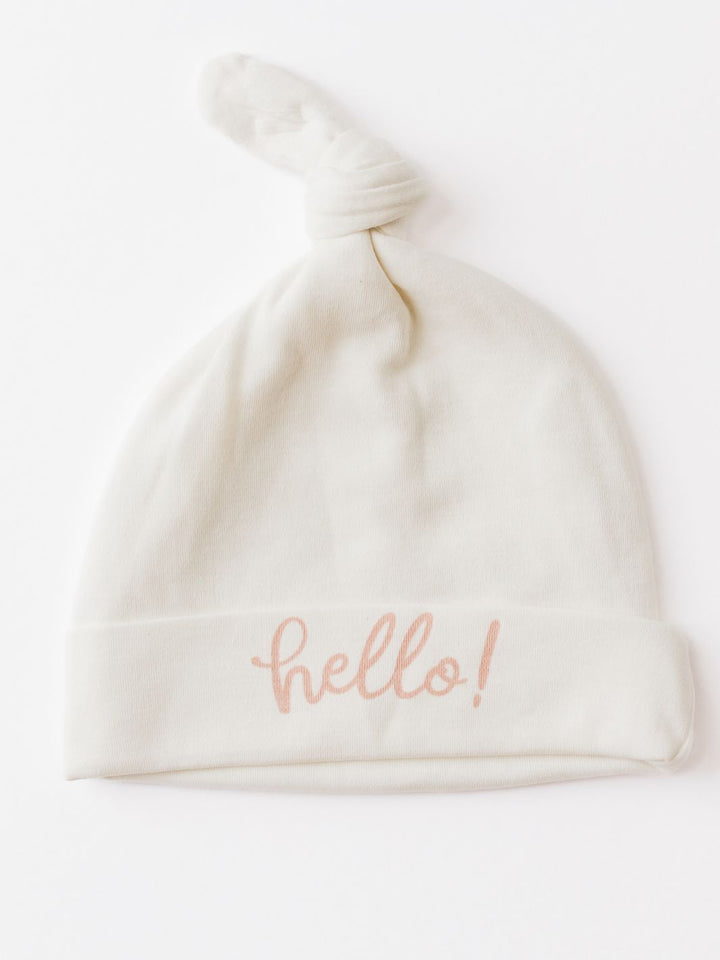 Hello! Knot Hat - Dusty Rose