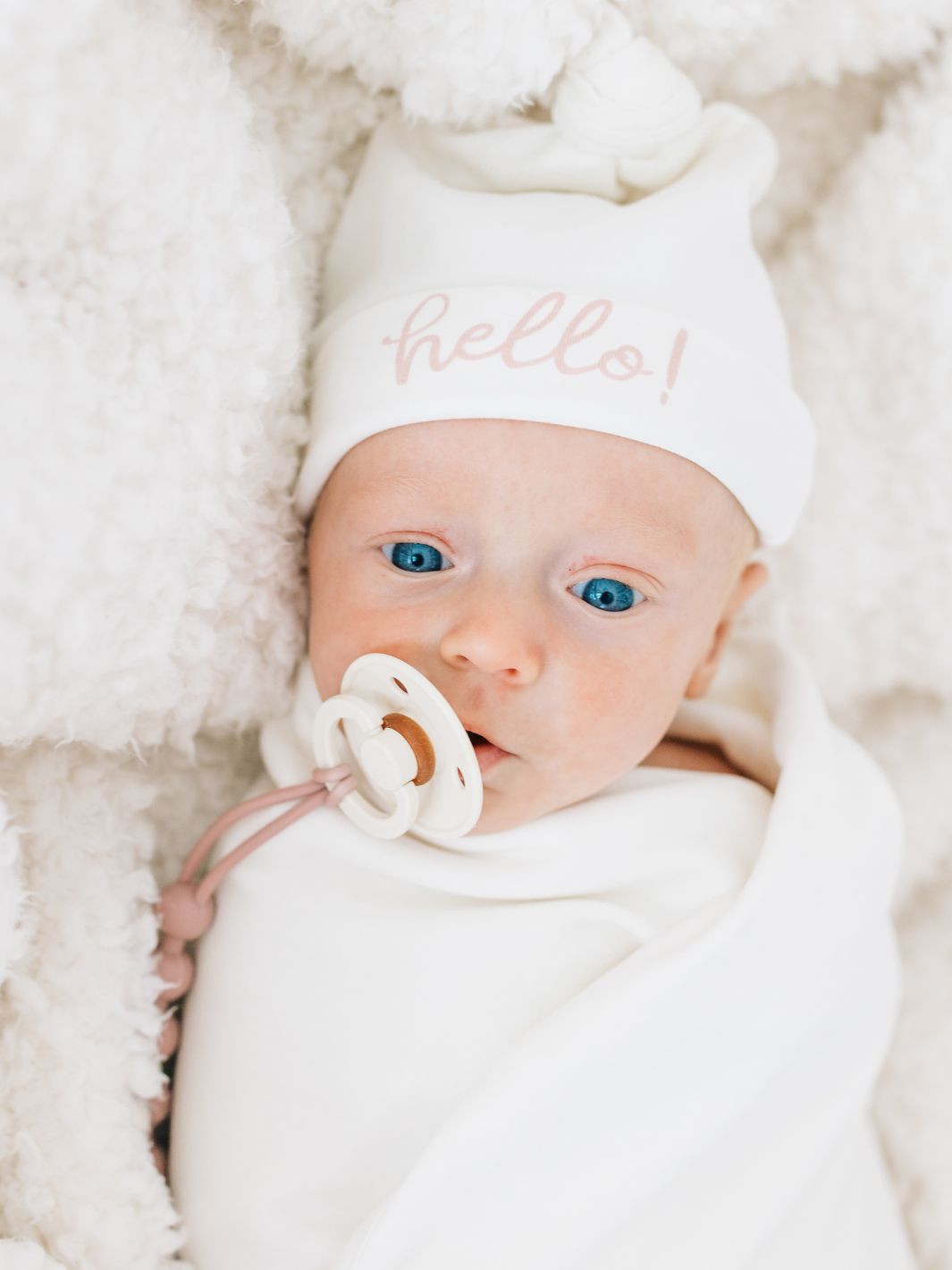 Hello! Knot Hat - Dusty Rose