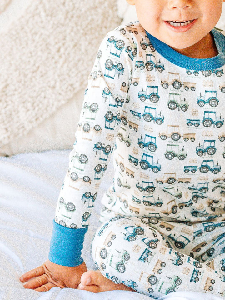 Tractor Tracks Long Pajamas